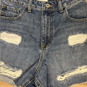 Forever 21 Ripped Jean Shorts